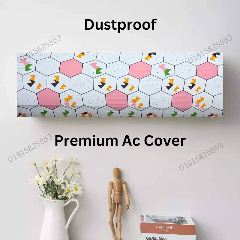 Ac Cover Size 1 Ton (Pink Design)